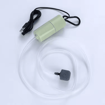 Aquarium Oxygen Air Pump Mini Kit USB Powered for Fish Tank & Sea Monkeys