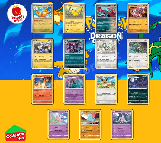 McDonalds Pokémon 2025 Dragon Discovery Card Collection Happy Meal