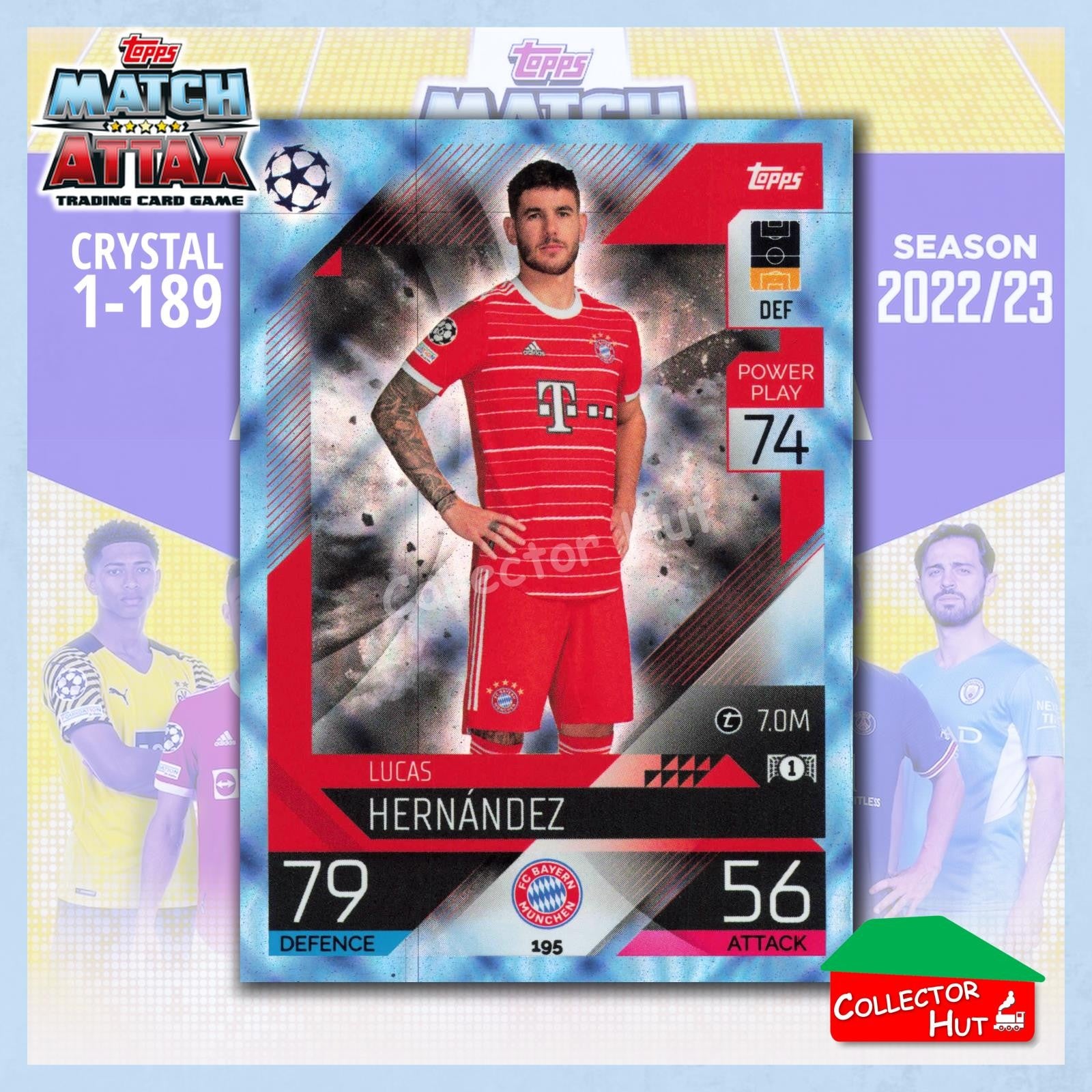 Topps Match Attax Europa Champions League 2022/23 Crystal Parallel Cards 190-387