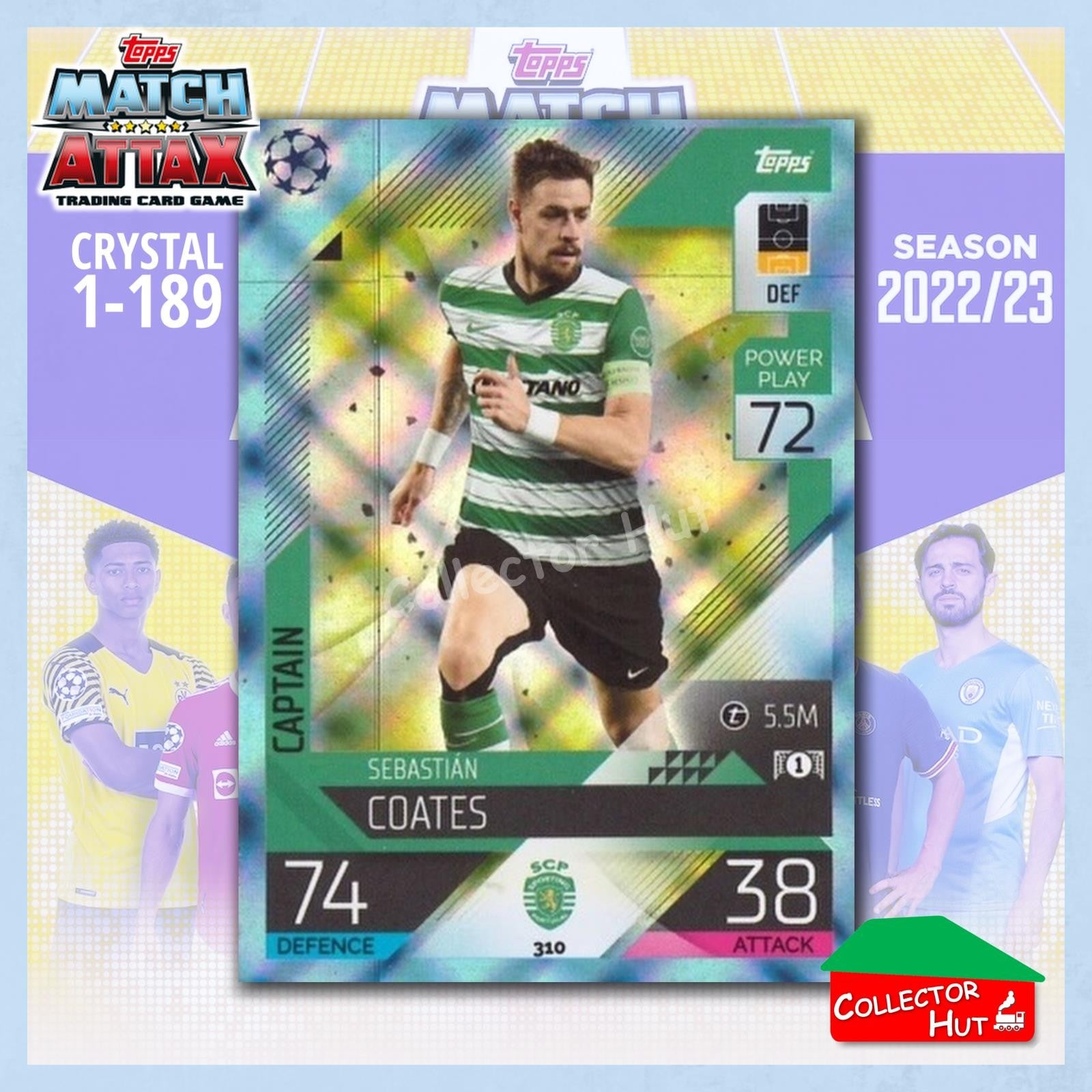 Topps Match Attax Europa Champions League 2022/23 Crystal Parallel Cards 190-387