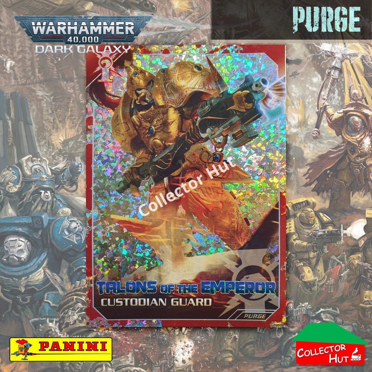 PANINI Warhammer 40,000 Dark Galaxy Parallel Trading Card Crusade Vanguard Purge