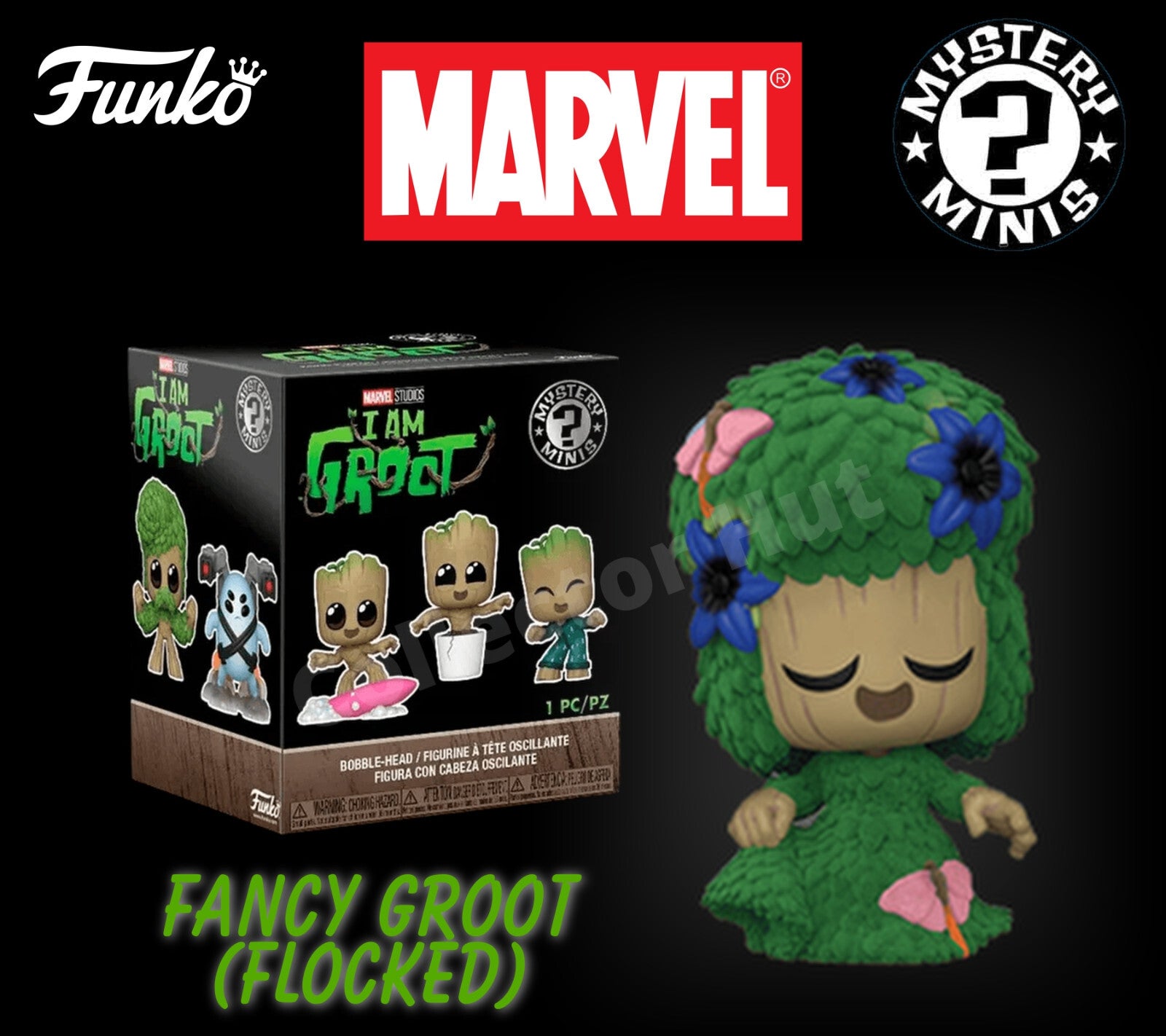 Funko Marvel Mystery Minis I am Groot Bobblehead Figures Guaridans of the Galaxy