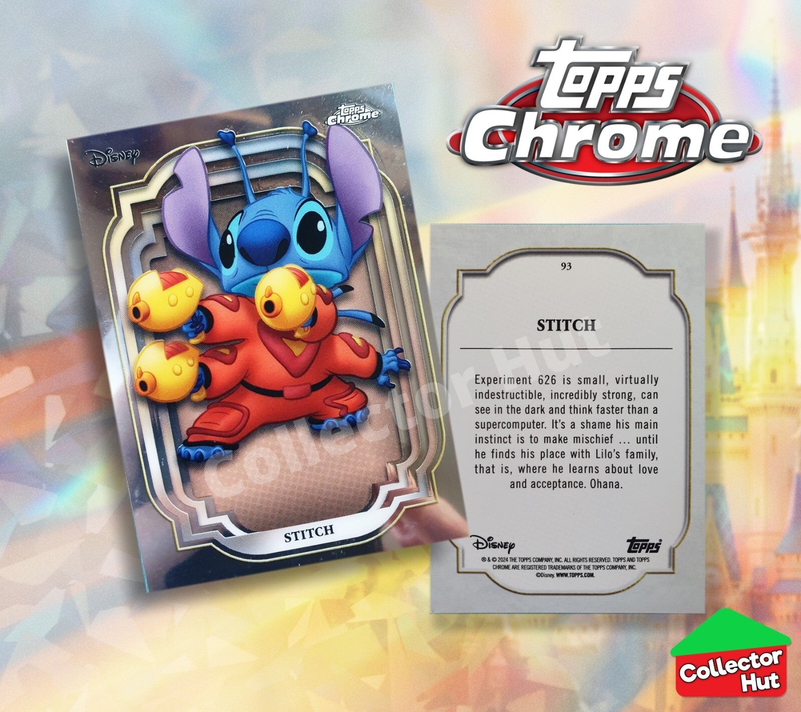 Disney Topps Chrome 2024 Base Cards 1-200 Pick Singles to Complete Your Set