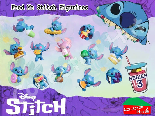 Disney Stitch Feed Me Blind Mini Figures Series 3 (Identified) New & Sealed