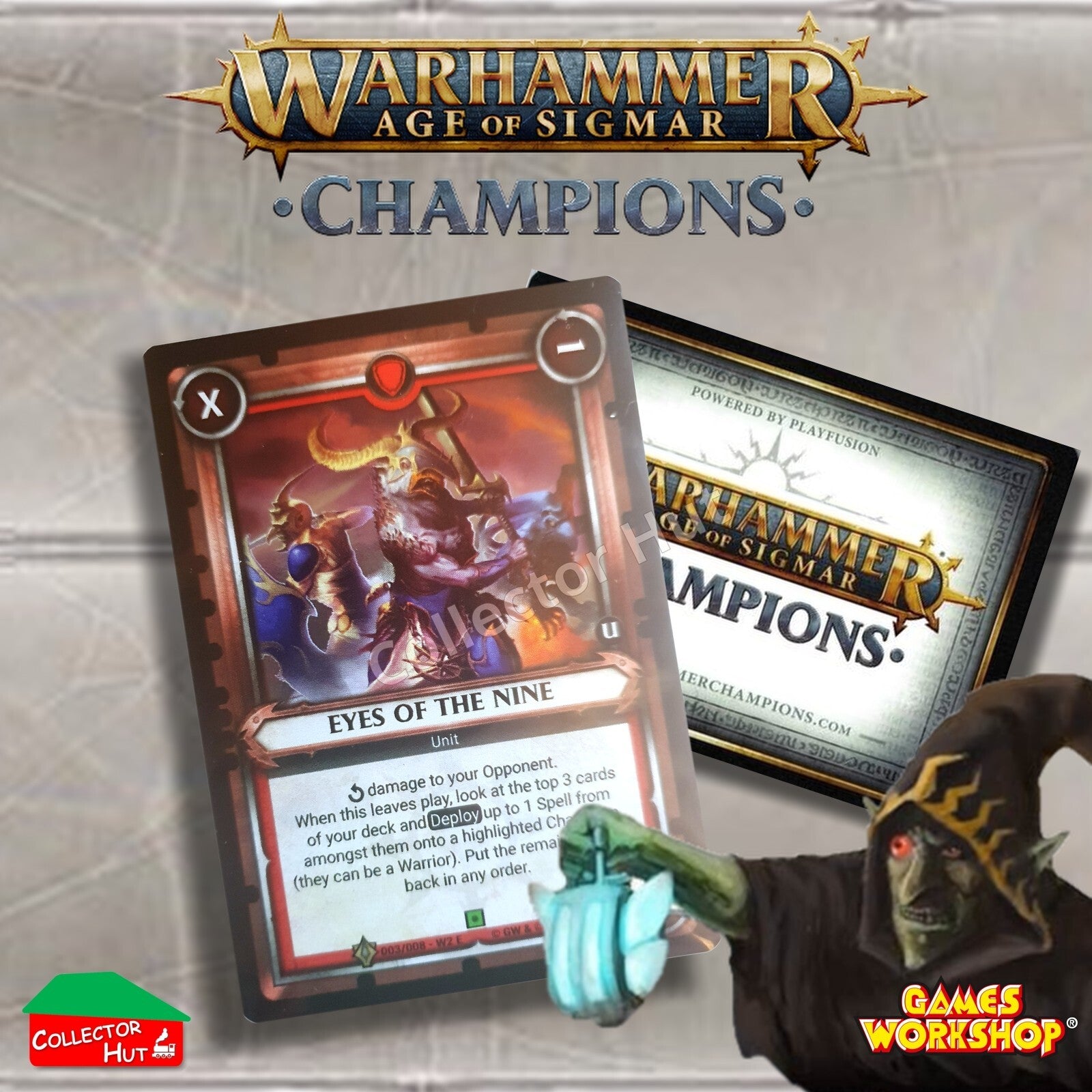 Warhammer Age of Sigmar: Champions EXCLUSIVE Trading Cards COMPLETE 12 Card Set