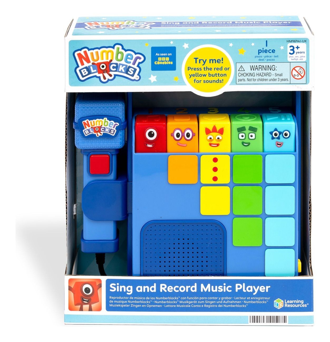 Numberblocks Sing & Record Music Player CBeebies