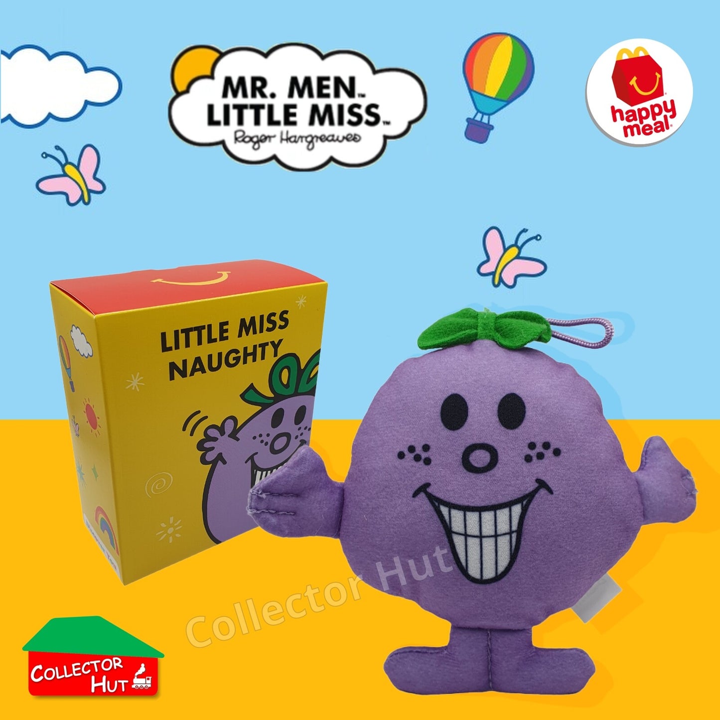 McDonalds Happy Meal Mr Men Little Miss 2024 & 2021 50th Anniversary Plush Toys