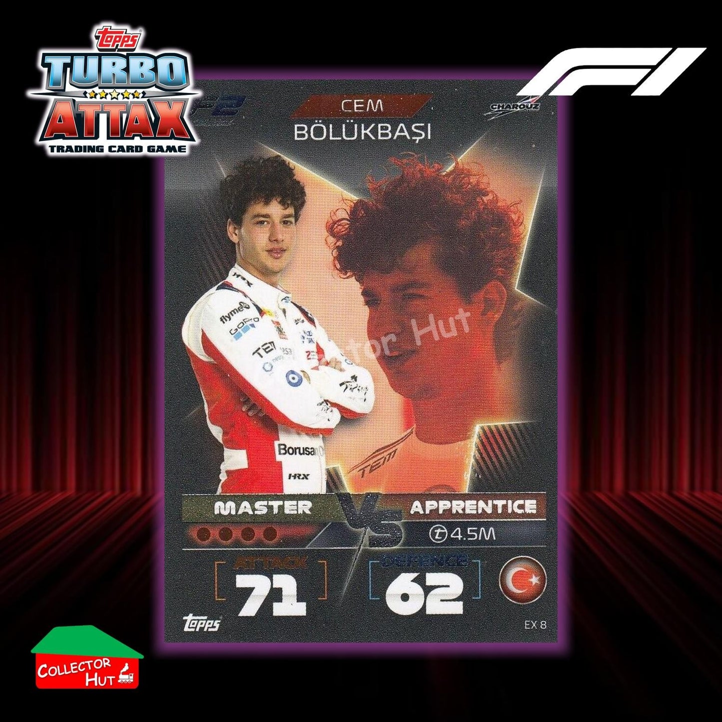 Topps Turbo Attax Formula 1 F1 2022 Limited Edition, 100 Club & Foil Cards