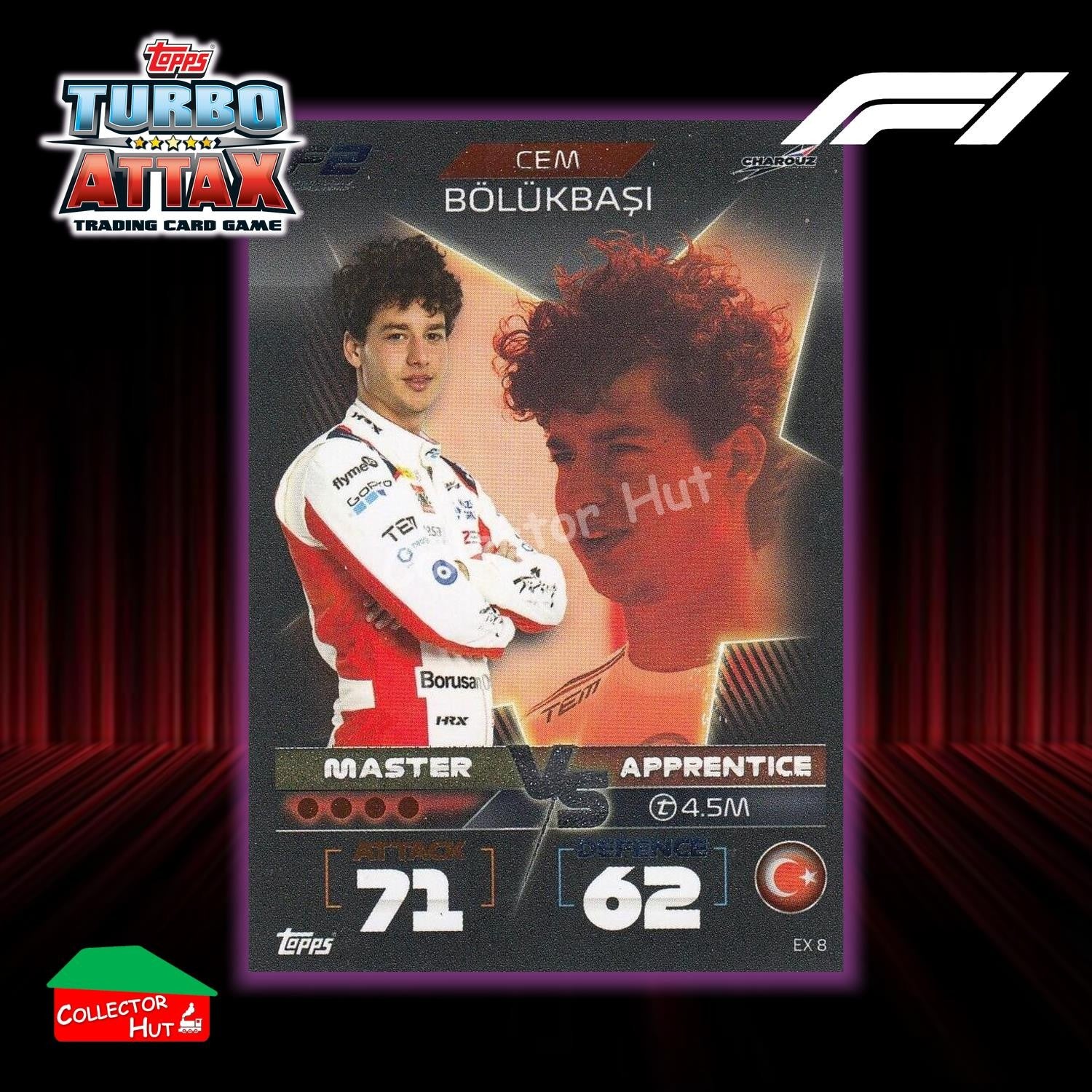 Topps Turbo Attax Formula 1 F1 2022 Limited Edition, 100 Club & Foil Cards