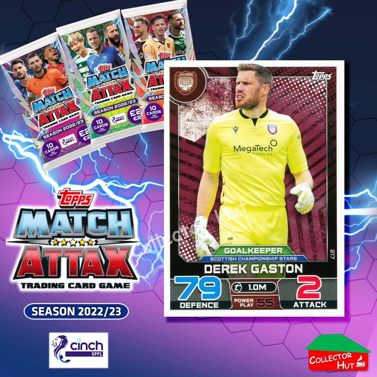 TOPPS MATCH ATTAX SPFL 2022/23 #163-264 Choose Your Card