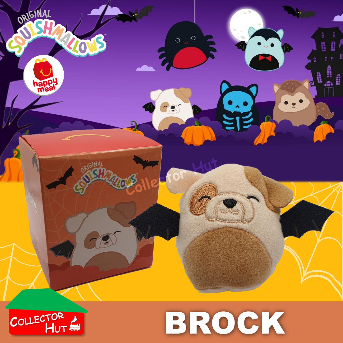 McDonald's Happy Meal 2023 Halloween & Autumn Squishmallows Plush Toys