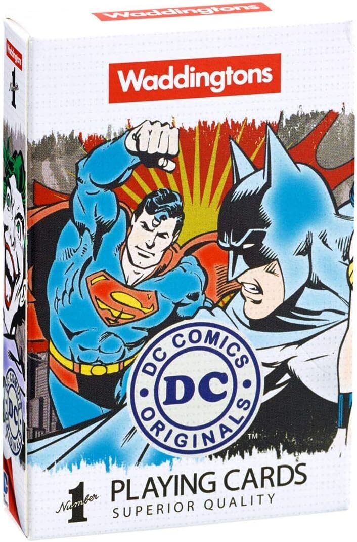 Waddingtons Novelty Playing Cards DC Marvel