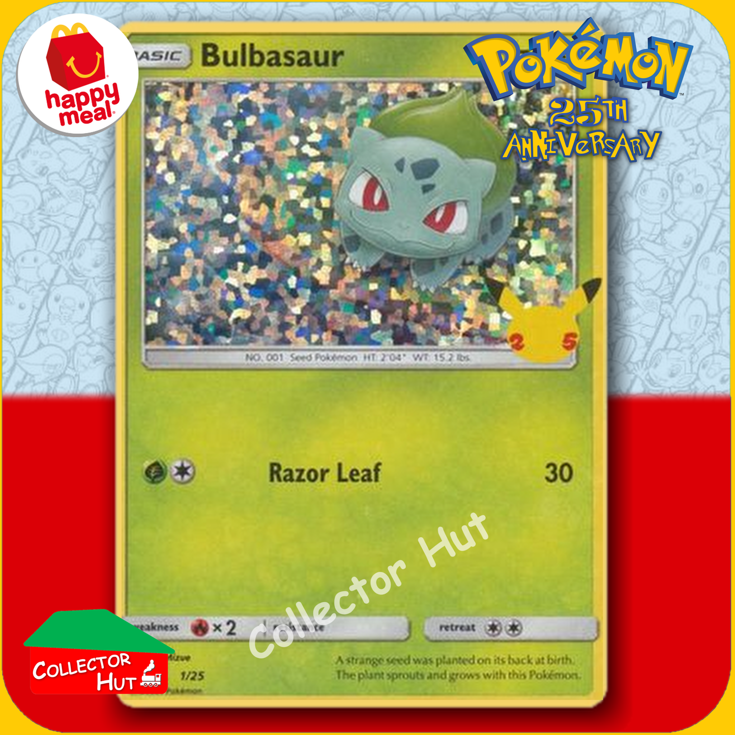 McDonald's Happy Meal 2021 Pokémon 25th Anniversary Trading Cards You Choose