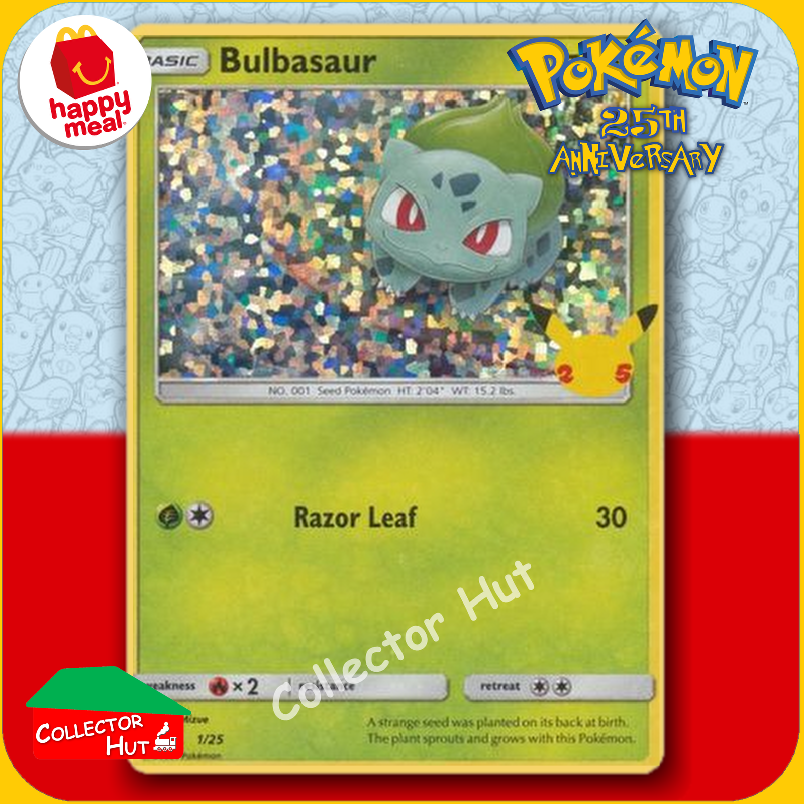 McDonald's Happy Meal 2021 Pokémon 25th Anniversary Trading Cards You Choose