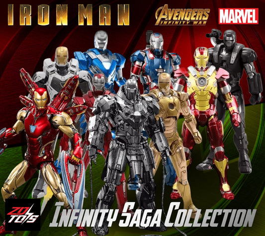 Iron Man Marvel Action Figures 1:10 Scale Avenger Infinity Saga MK 1-85 ZD Toys