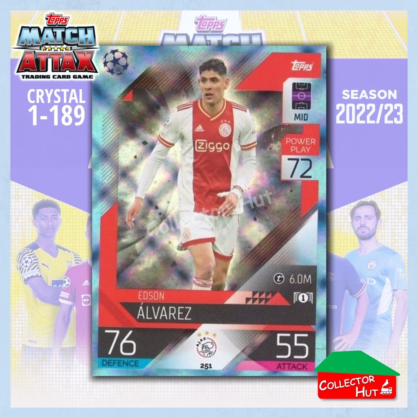 Topps Match Attax Europa Champions League 2022/23 Crystal Parallel Cards 190-387