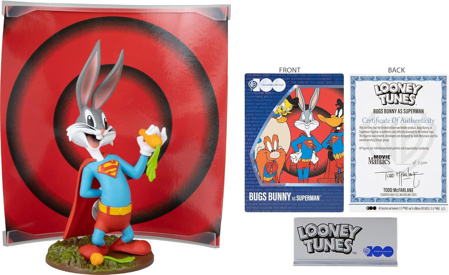 Movie Maniacs 6" Bugs Bunny as Superman Limited Edition Model Bandai