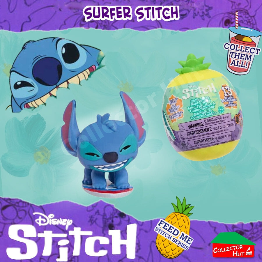 Disney Stitch Feed Me Mini Figures Series 4 PINEAPPLE POD Identified SEALED