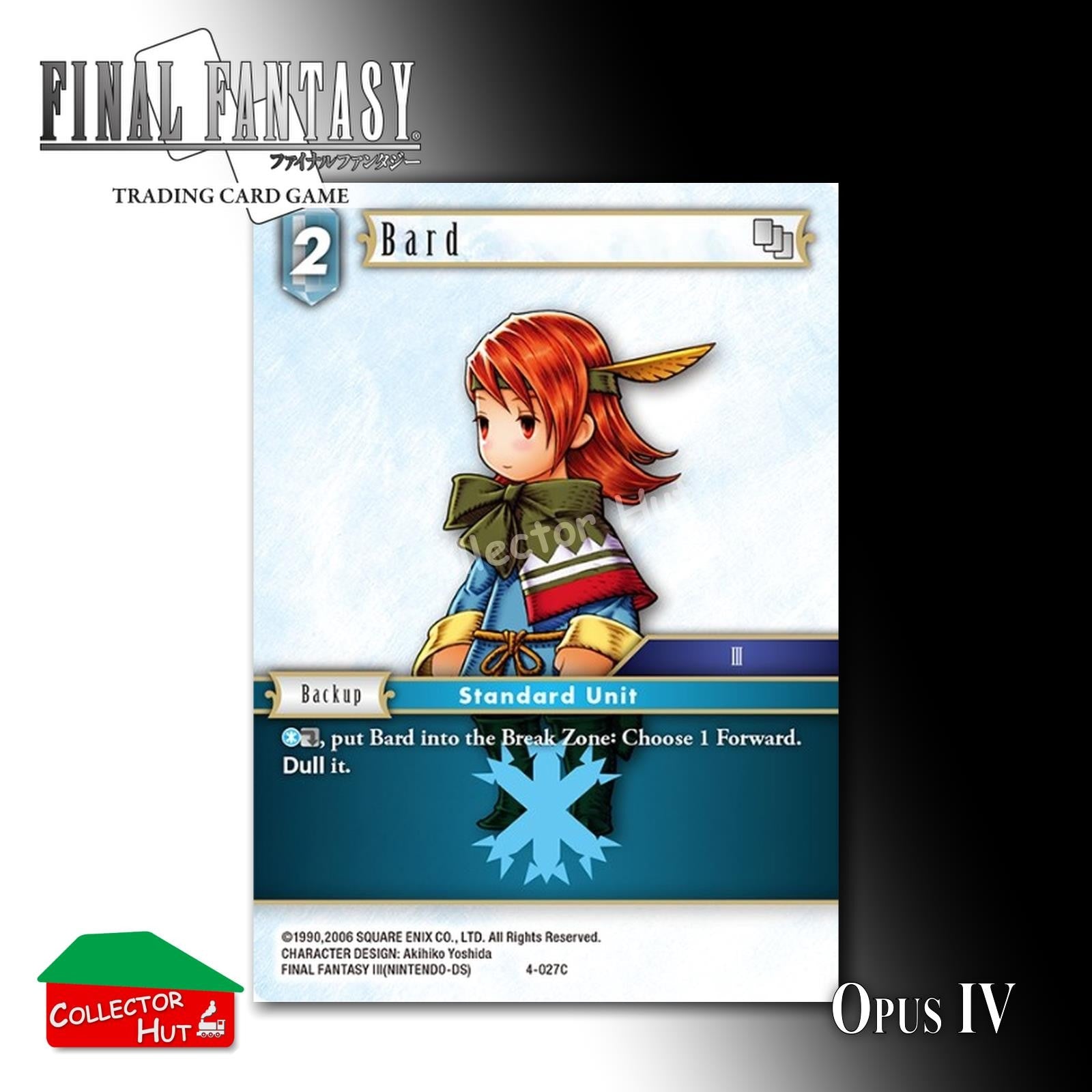 Final Fantasy Trading Card Game OPUS IV 4 Singles You Choose