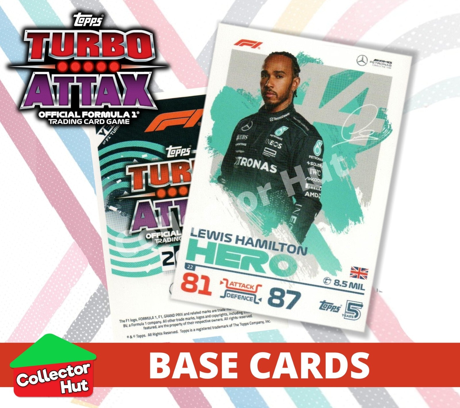 Topps Turbo Attax Formula 1 F1 2024 #1-166 Base Cards YOU CHOOSE