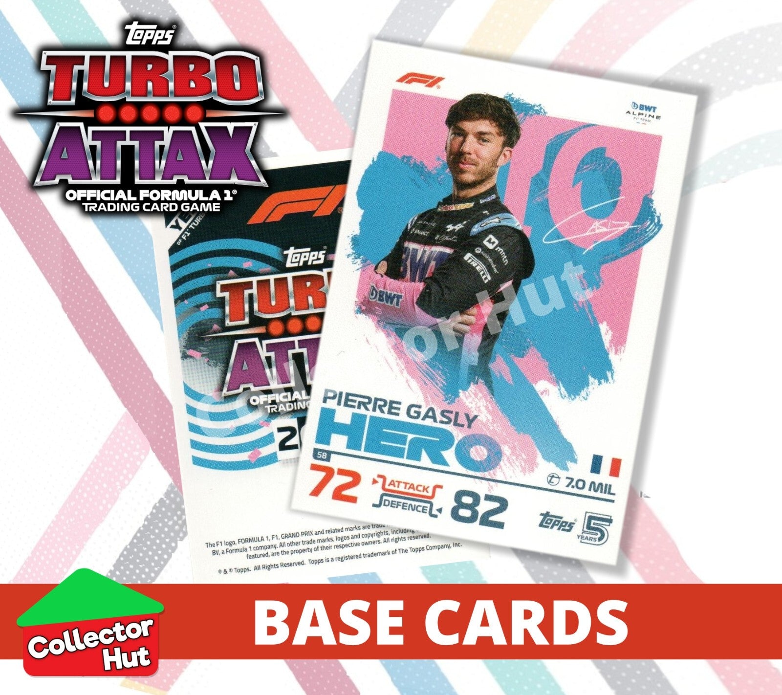 Topps Turbo Attax Formula 1 F1 2024 #1-166 Base Cards YOU CHOOSE