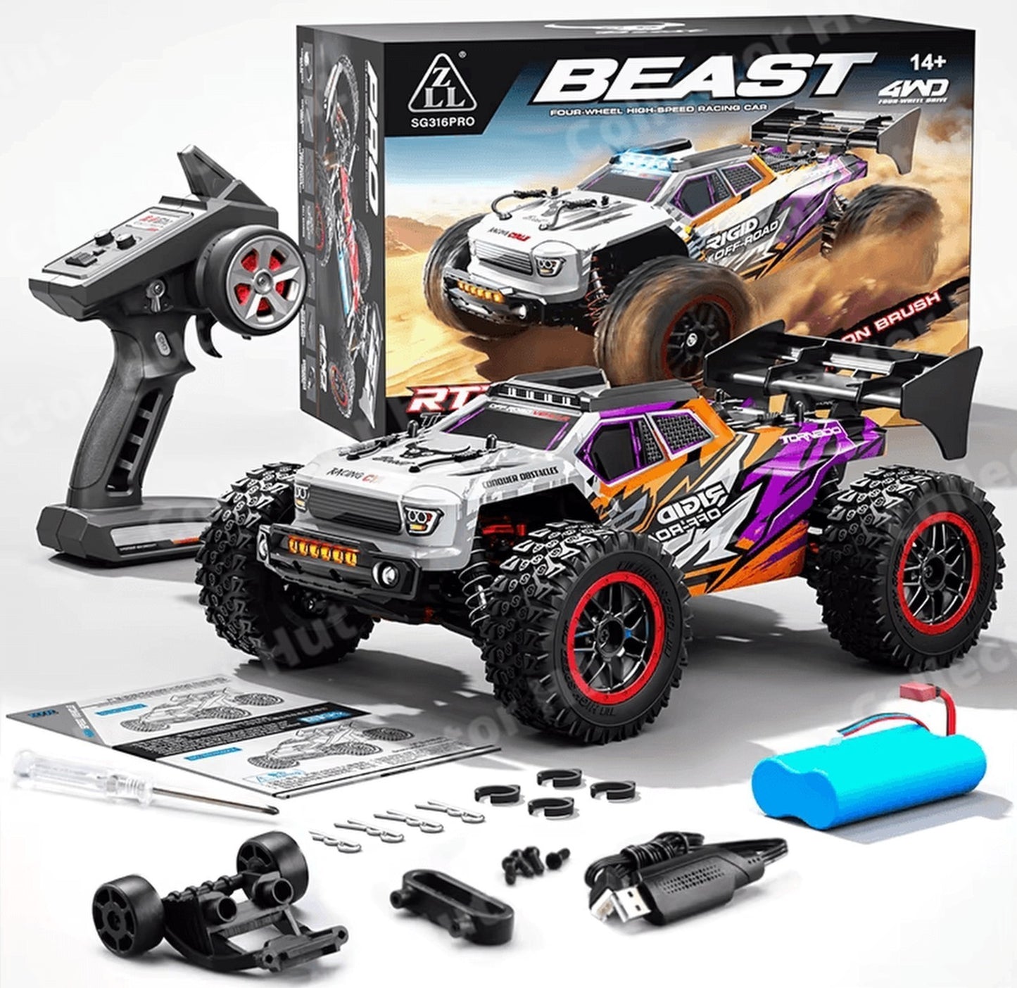 ZLL SG316 Beast Pro / Max High Speed Off Road RC Dirt Buggy 40-80kmH
