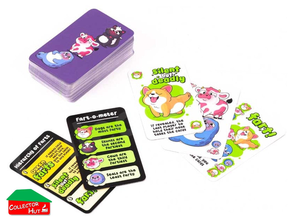 Professor Puzzle Queen of Farts Flatulent Card Game for