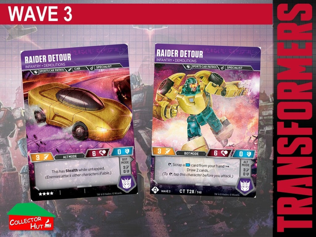 Transformers TCG CHARACTER Trading Cards All Waves