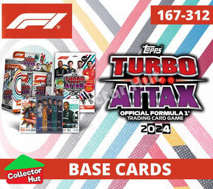 Topps Turbo Attax Formula 1 F1 2024 #167-312 Base Cards YOU CHOOSE