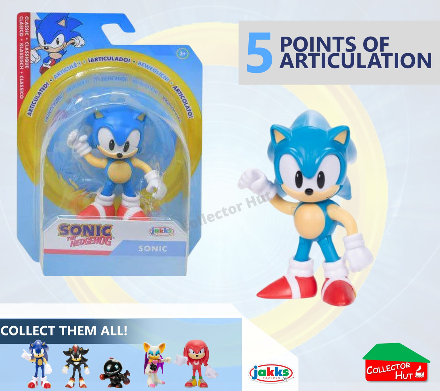 Sonic the Hedgehog Figures 2.5" JAKKS Posable Collectible CHOOSE YOUR CHARACTER