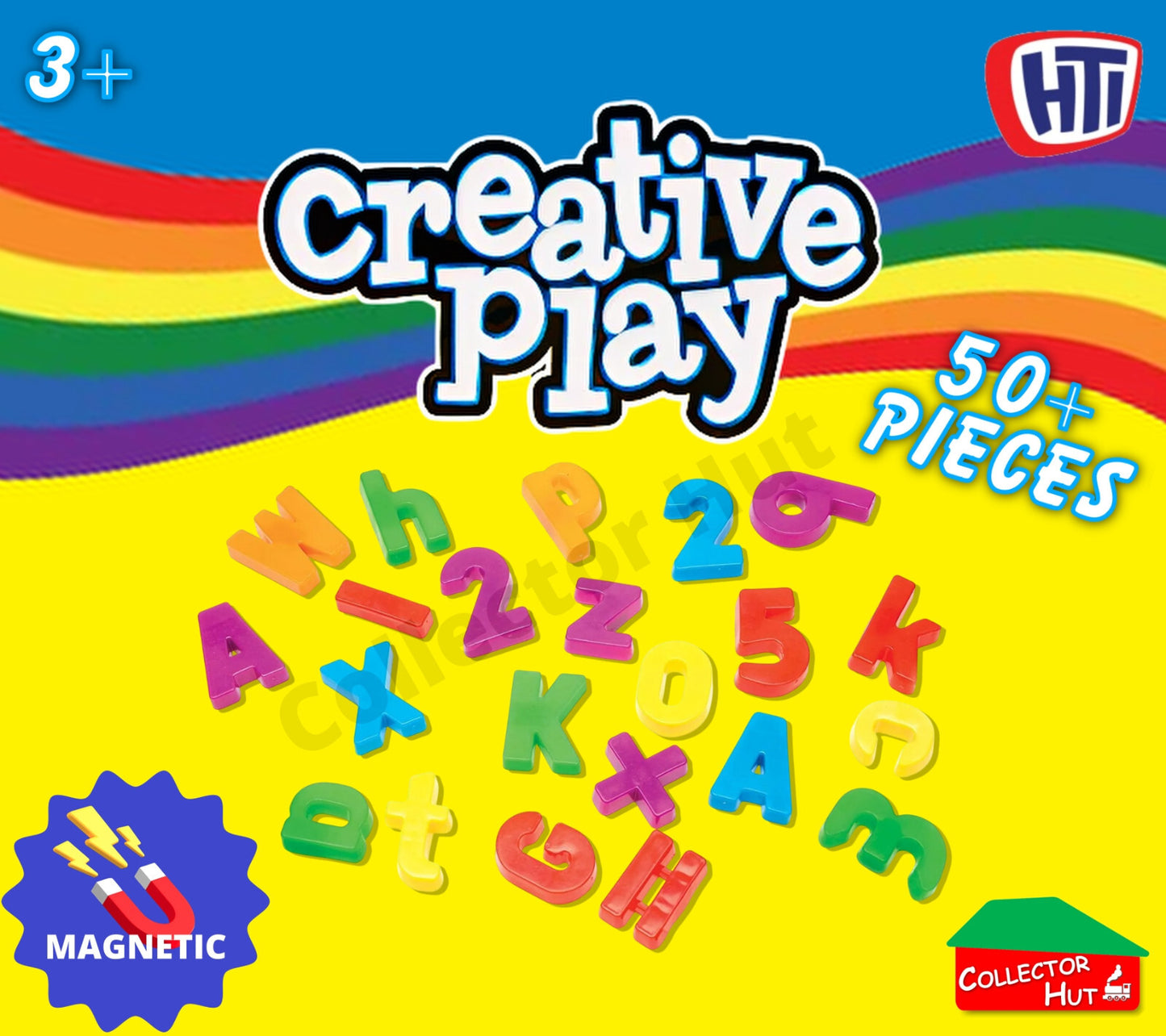 Magnetic Letters & Numbers 50+ Pieces Creative Play HTI