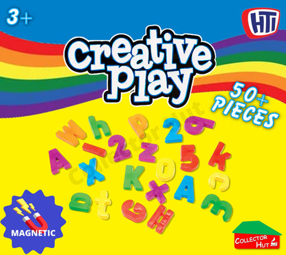 Magnetic Letters & Numbers 50+ Pieces Creative Play HTI