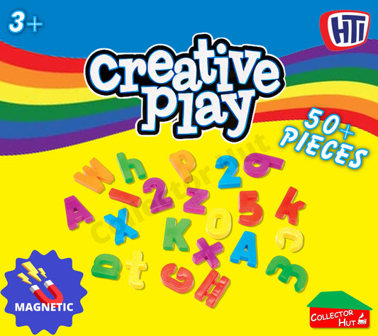 Magnetic Letters & Numbers 50+ Pieces Creative Play HTI