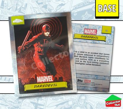 Marvel Topps Chrome 2024 Base Card Collection 1-150 YOU CHOOSE