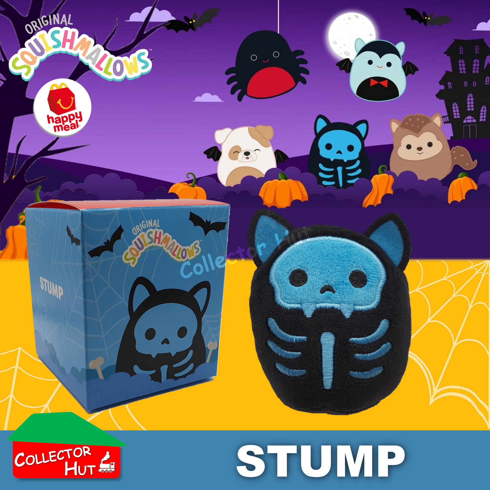 McDonald's Happy Meal 2023 Halloween & Autumn Squishmallows Plush Toys