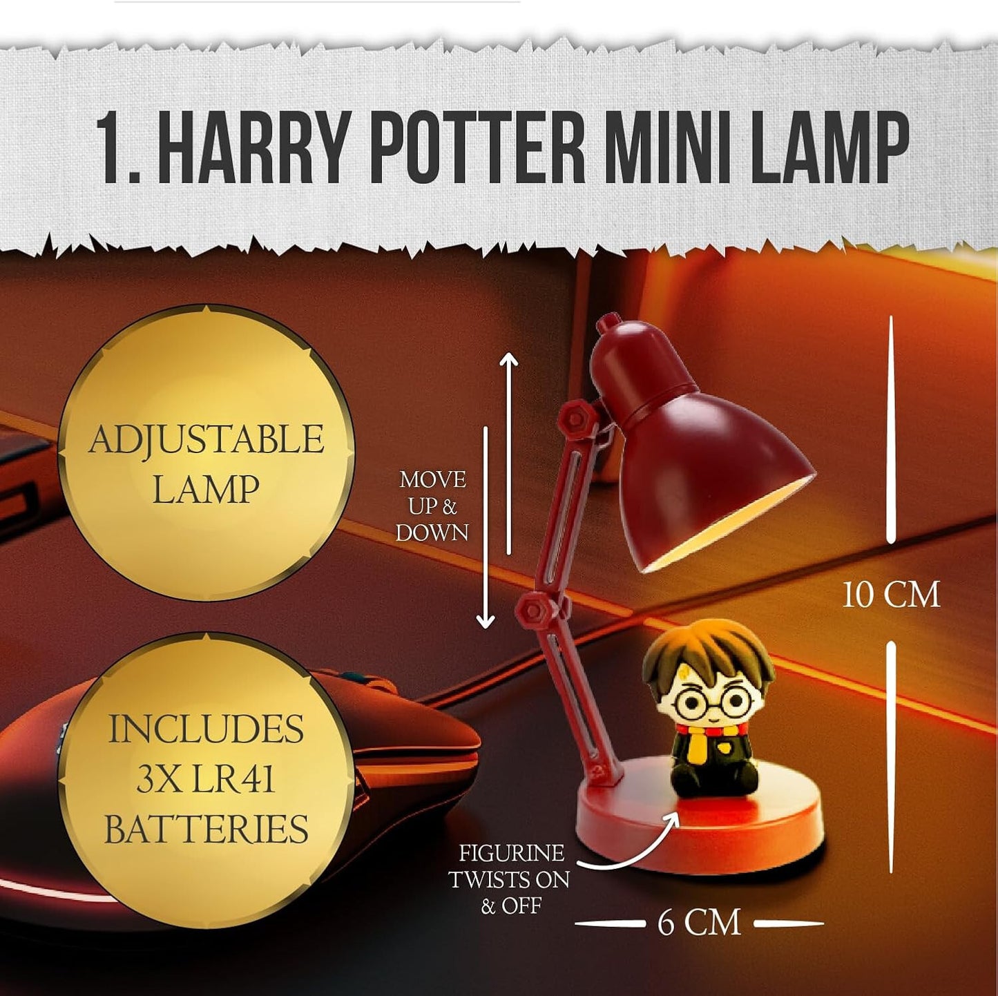 Harry Potter Mini Novelty Desktop Lamp BlueSky Studios