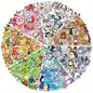 Awesome Stickers Novelty Anime Cartoon Animals Artistic 100's to Choose From