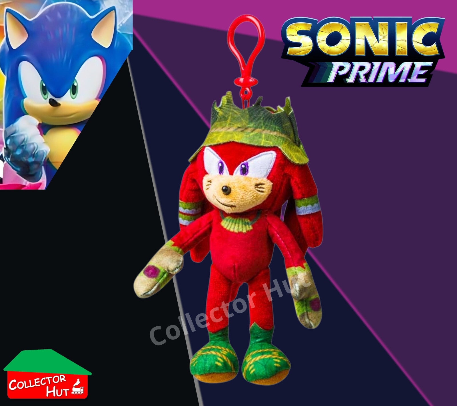 Sonic Prime Clip On Plush 15cm Keyring LICENSED CHOOSE A CHARACTER