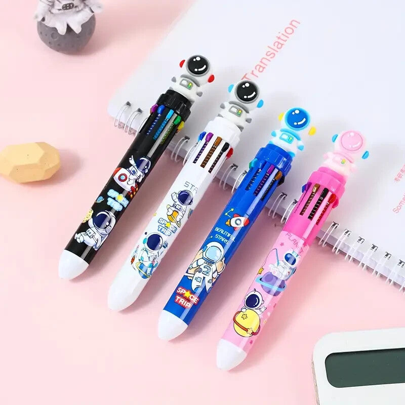 Novelty Ballpoint Pens 10 Colour MULTI-PACKS 4pcs 6pcs for Children