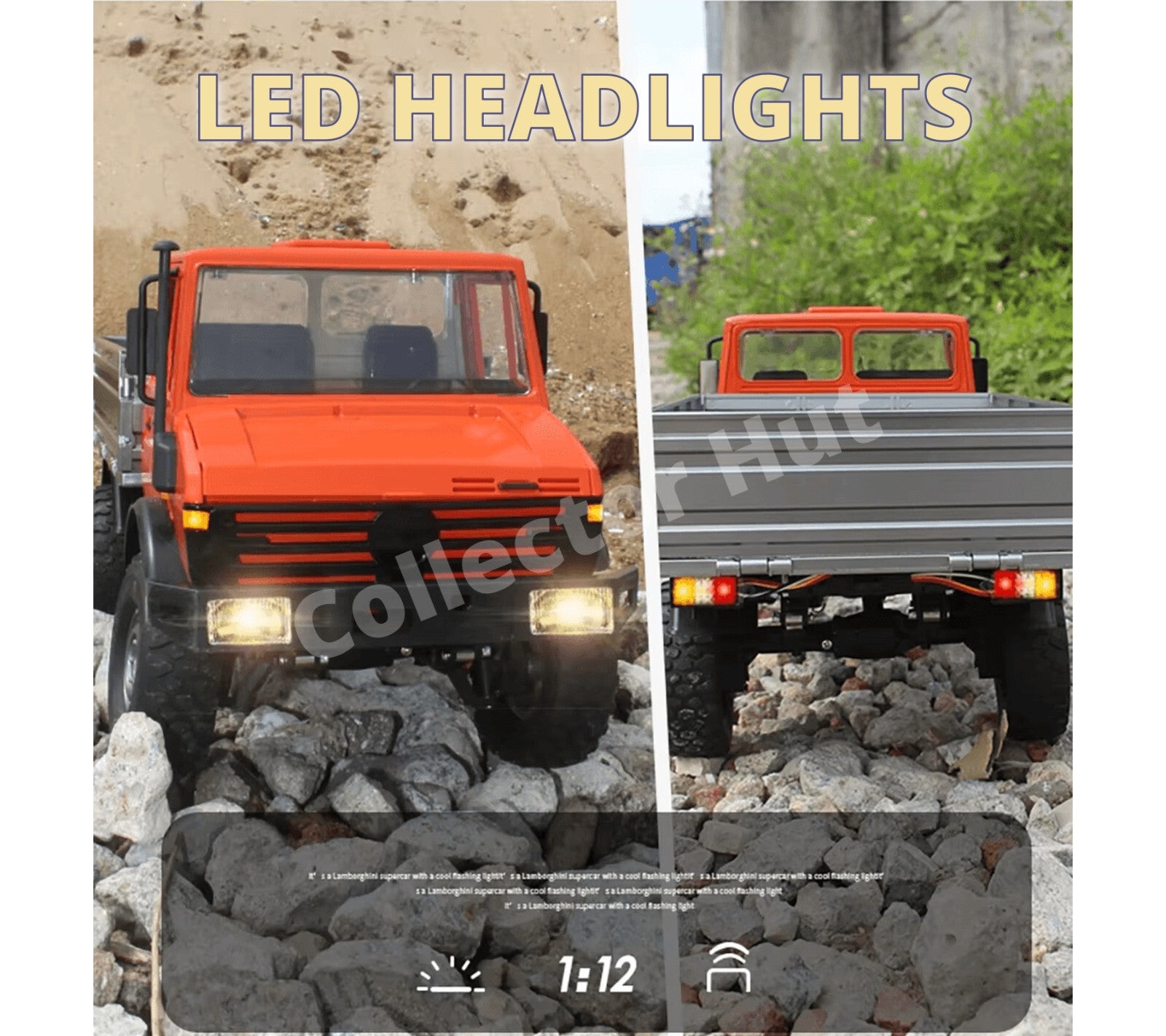 LDR LD1201 RC Truck Off Road Crawler High Spec 1:12 Scale 2.4Ghz 4WD