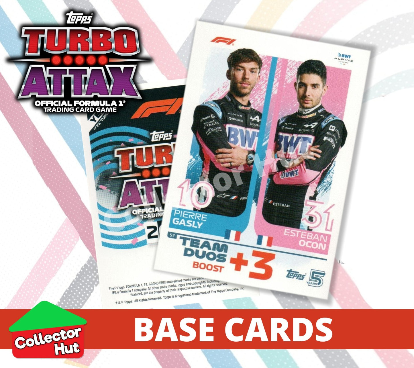Topps Turbo Attax Formula 1 F1 2024 #1-166 Base Cards YOU CHOOSE