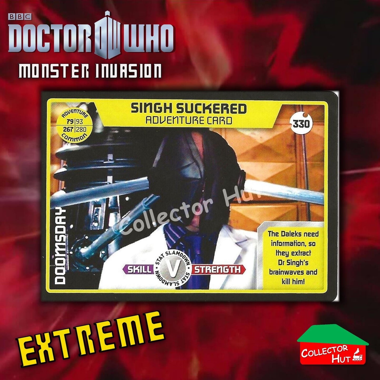 DOCTOR WHO Monster Invasion EXTREME Cards 166-344 New Fresh & Sleeved YOU CHOOSE