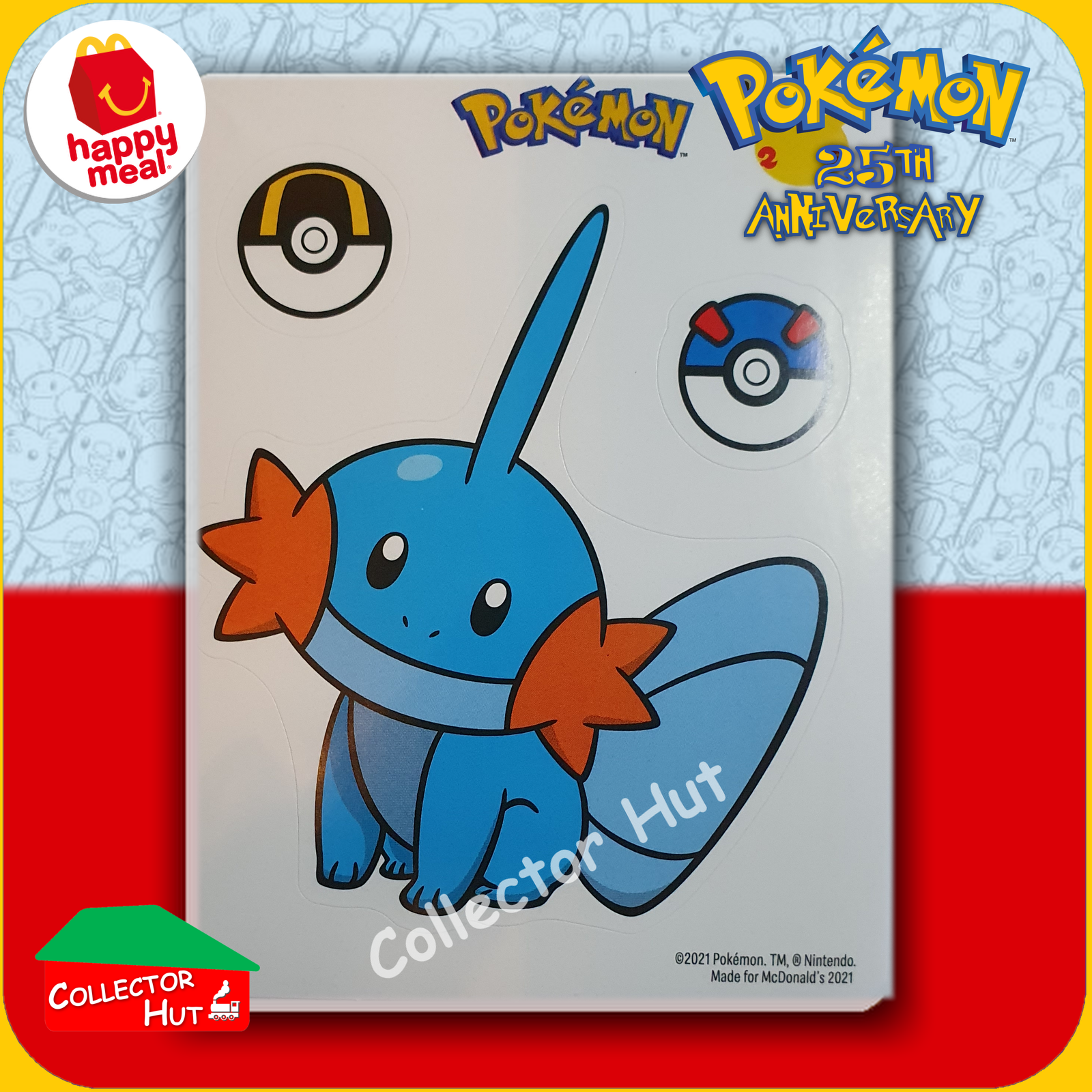McDonald's Happy Meal 2021 Pokémon 25th Anniversary Trading Cards You Choose