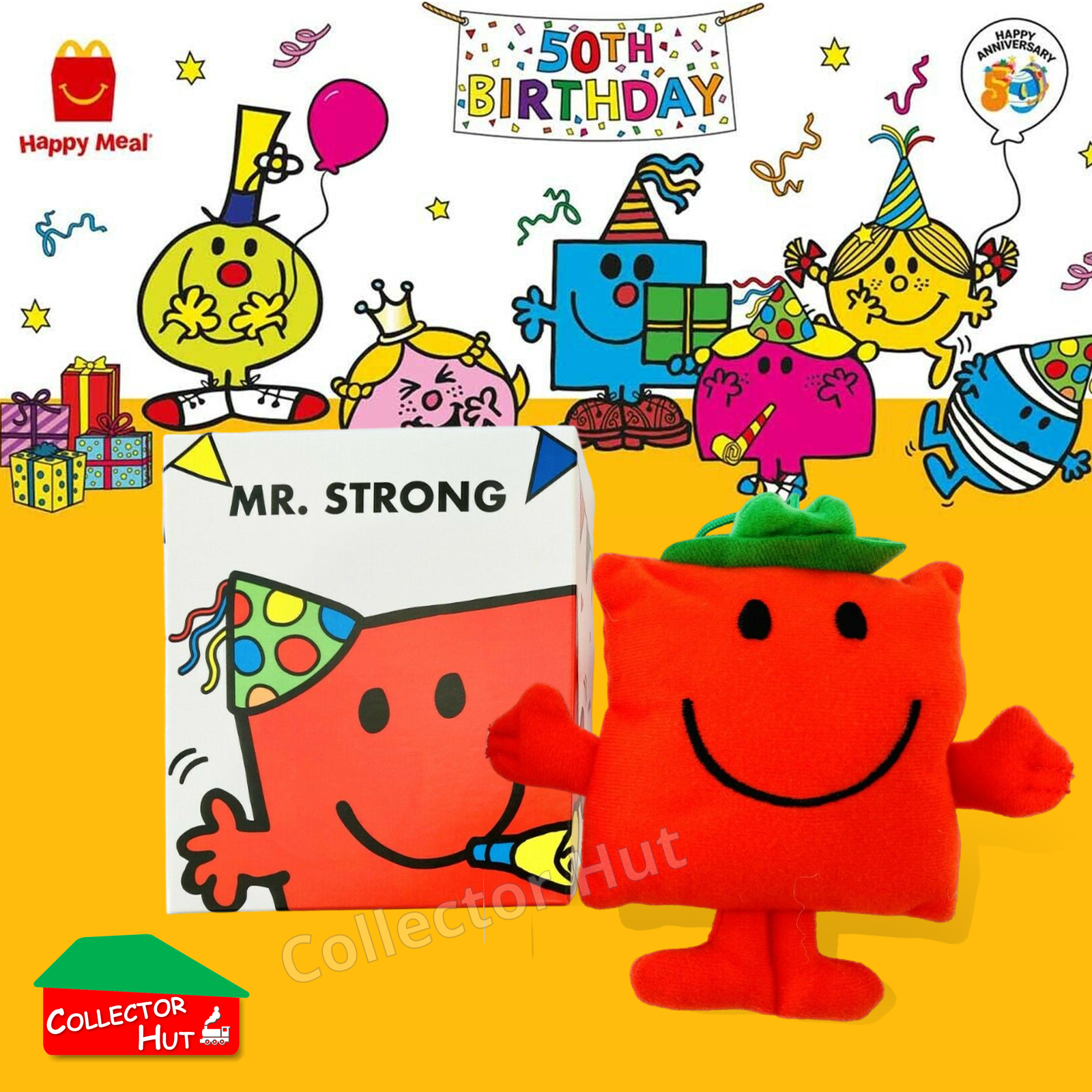 McDonalds Happy Meal Mr Men Little Miss 2024 & 2021 50th Anniversary Plush Toys