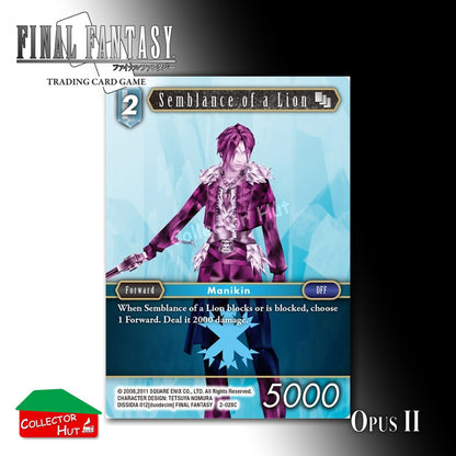 Final Fantasy Trading Card Game OPUS II 2 FOIL CARDS You Choose
