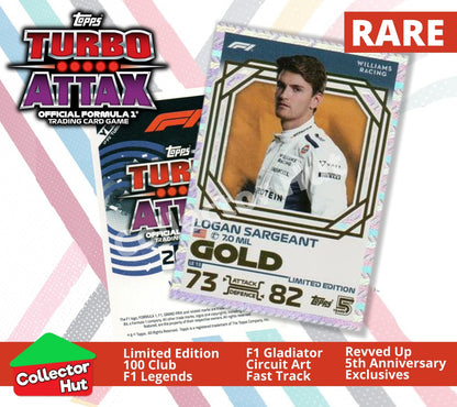 Topps Turbo Attax Formula 1 F1 2024 #313-344 RARE Limited Cards YOU CHOOSE