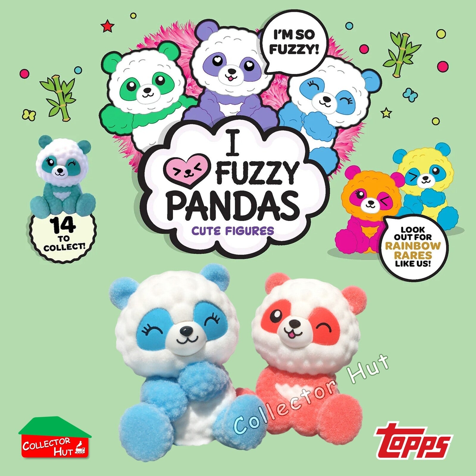 Topps I Love Pandas Cute Blind Bag Mini Figures