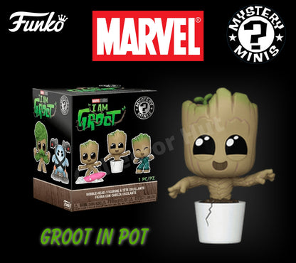 Funko Marvel Mystery Minis I am Groot Bobblehead Figures Guaridans of the Galaxy