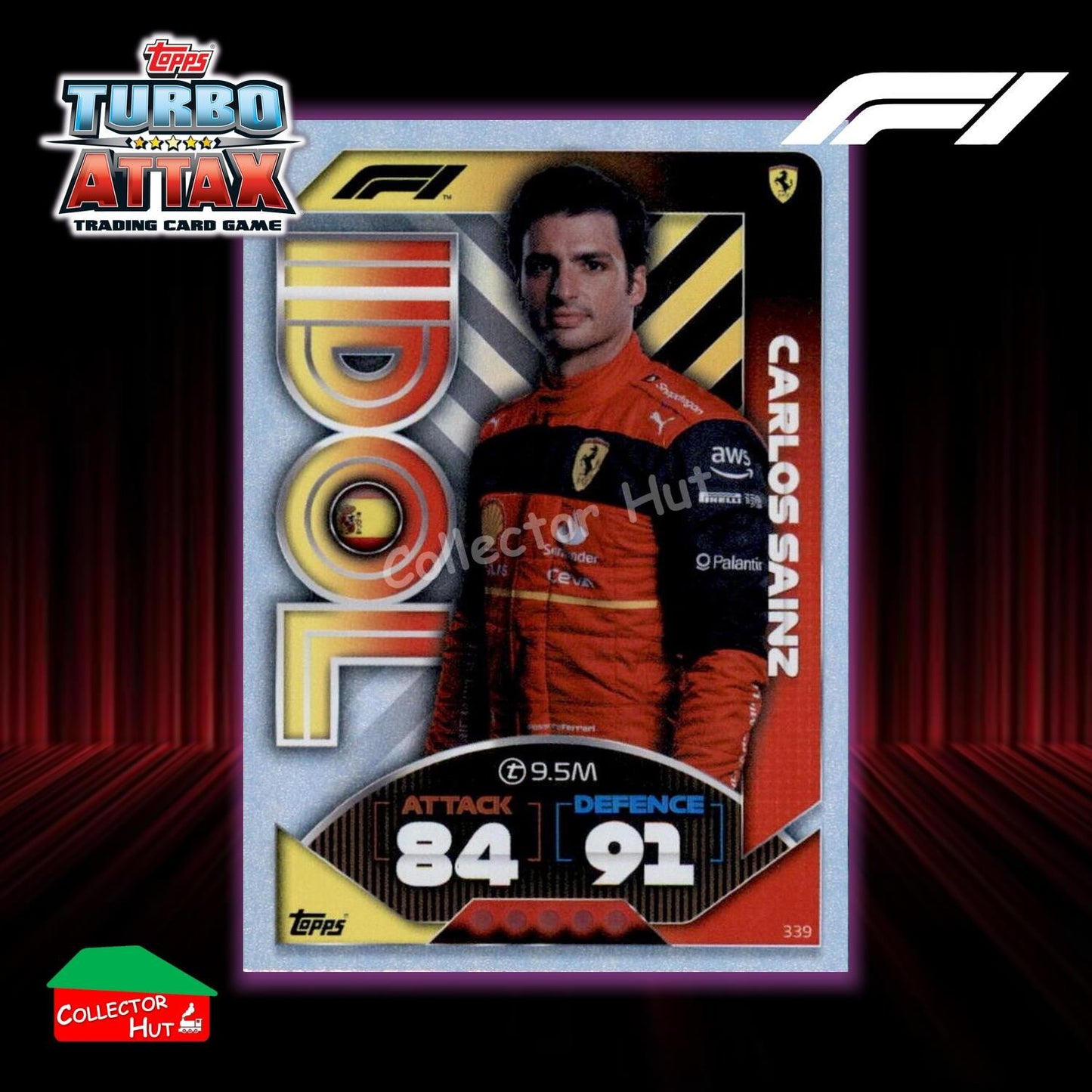 Topps Turbo Attax Formula 1 F1 2022 Limited Edition, 100 Club & Foil Cards