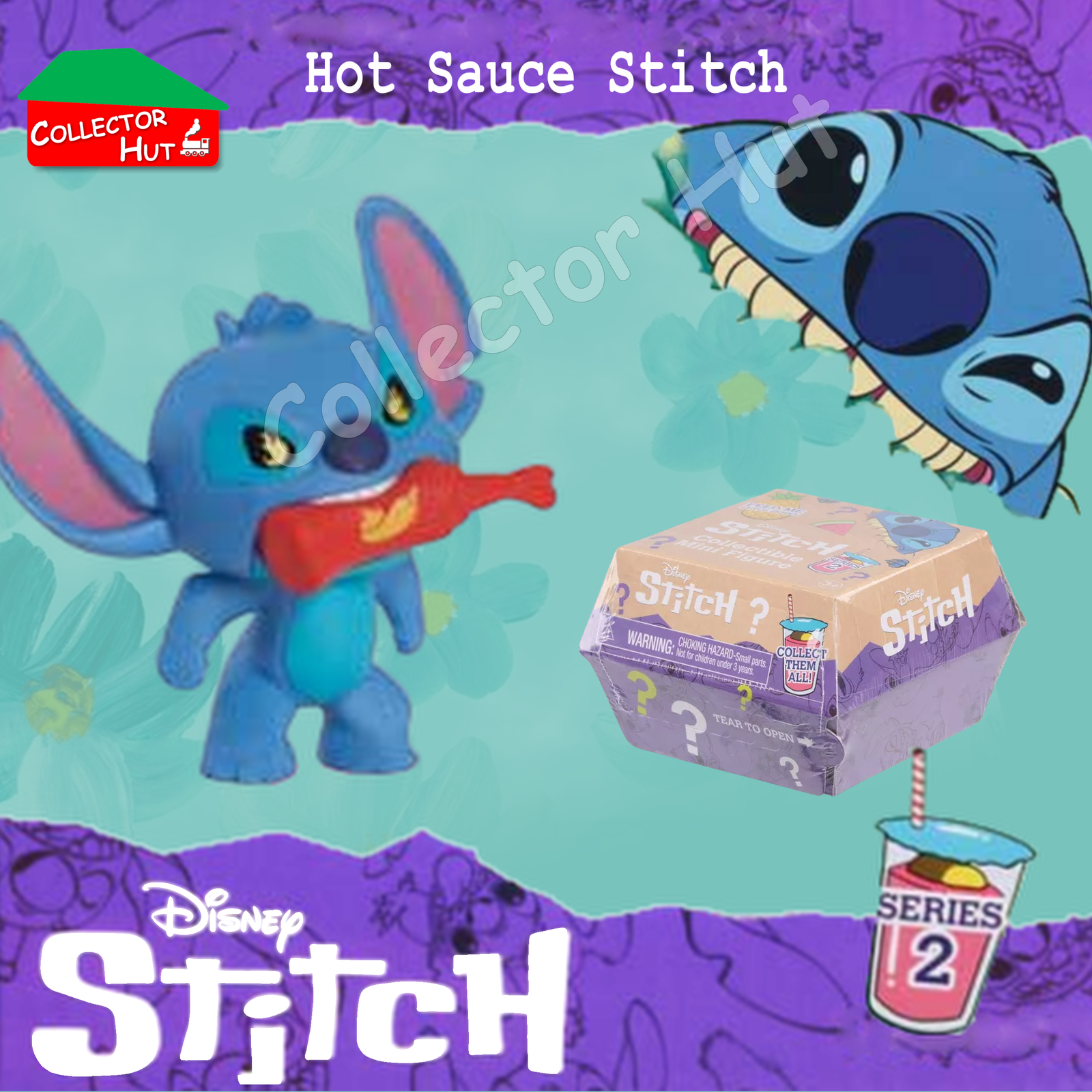 Disney Stitch Feed Me Blind Mini Figures Series 2 (Identified) New & Sealed